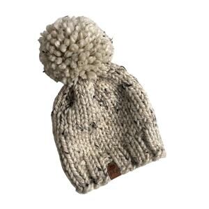 Pine & Poppy Chunky Knit Pom Beanie Baby Hat